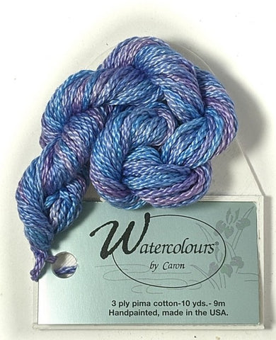 017 Blue Lavender, Watercolours