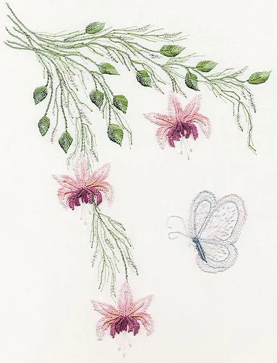 Fuchsias & Butterfly 1605, EdMar