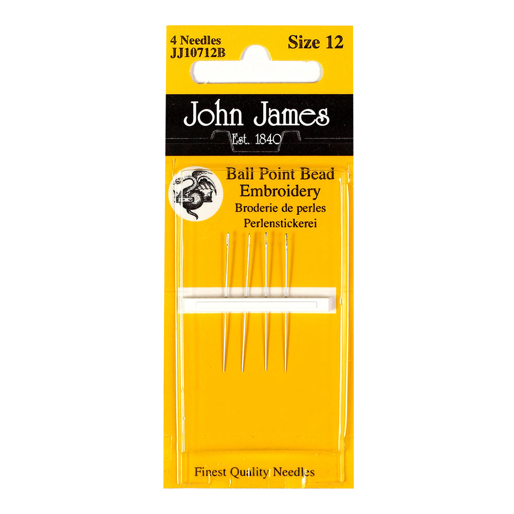 JJ10712B Ball Point Bead Embroidery size 12 set of 4