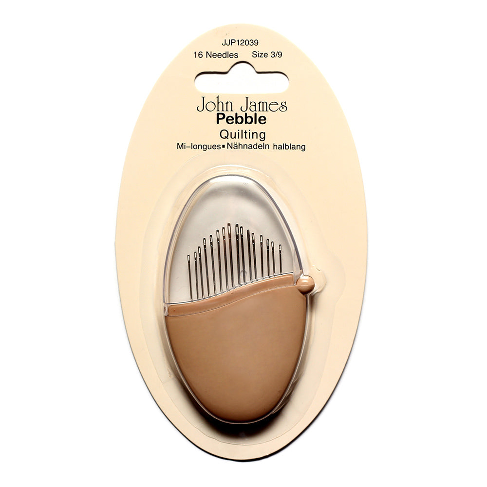 Quilting Needles set of 16 needles size 3/9 JJP12039, Pebble