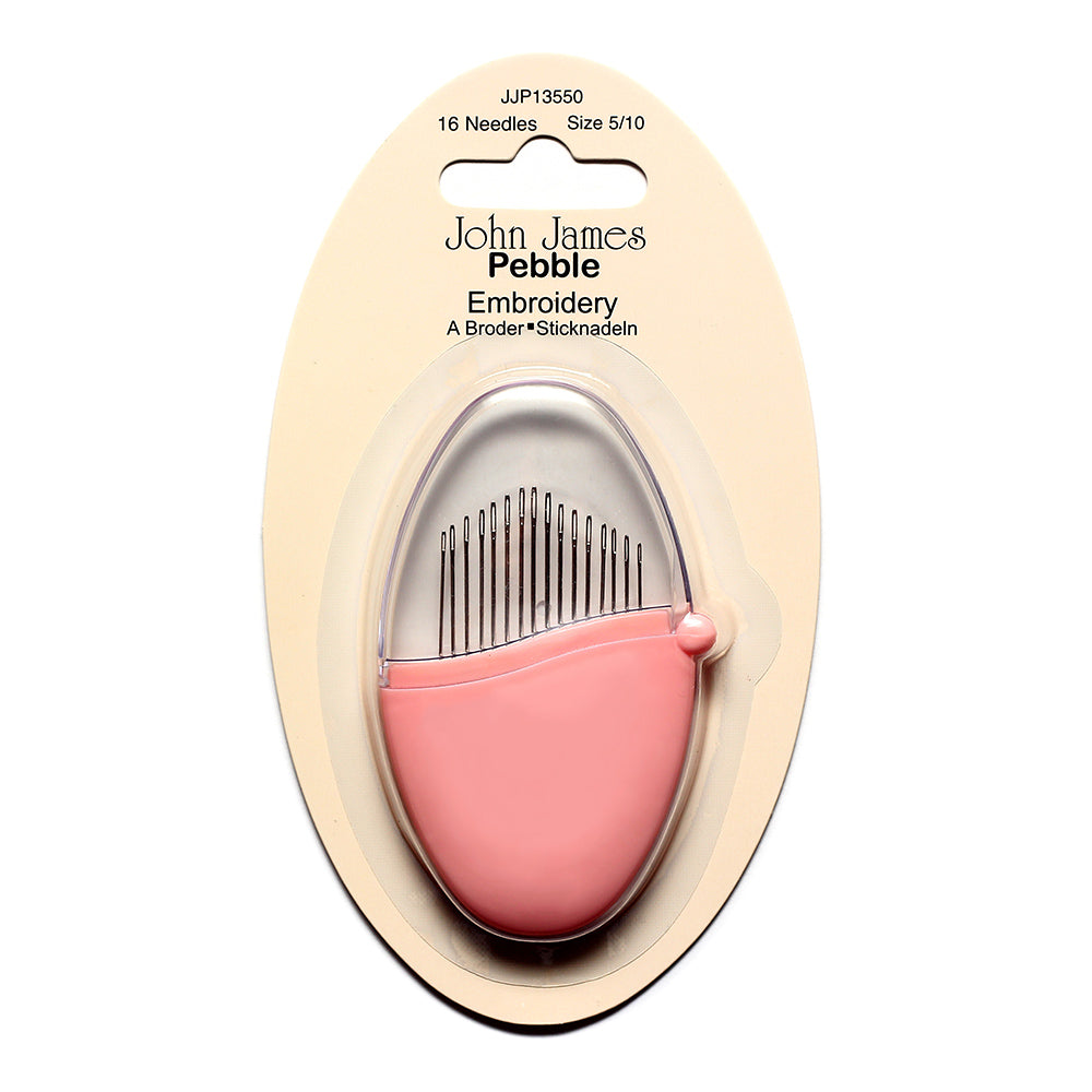Embroidery Needles set of 16 needles size 5/10 JJP13550, Pebble
