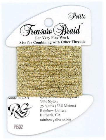 PB02 Arctic Gold, Treasure Braid Petite