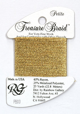 PB03 Gold, Treasure Braid Petite