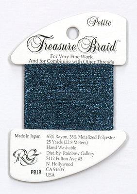 PB18 Midnight Blue, Treasure Braid Petite