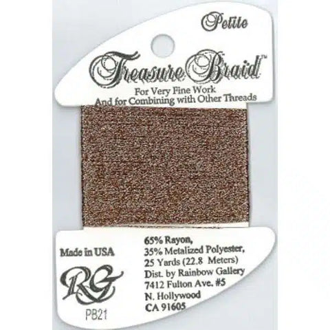 PB21 Copper, Treasure Braid Petite