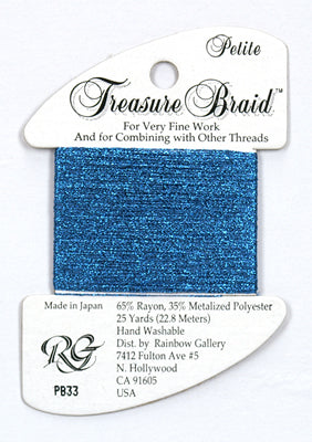PB33 Blue, Treasure Petite Braid