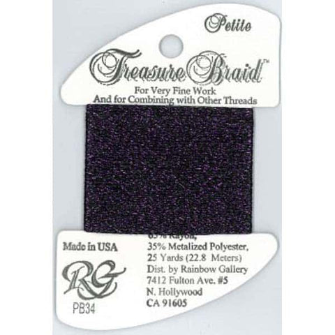 PB34 Deep Purple, Treasure Braid Petite