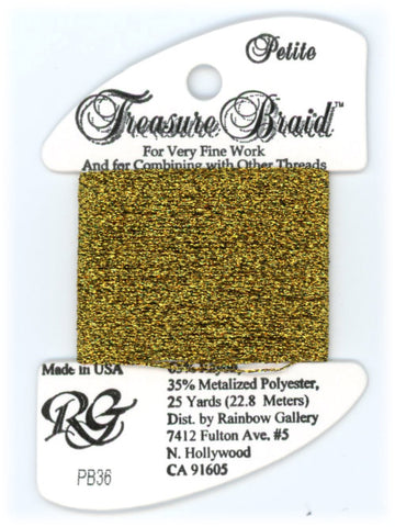 PB36 Antique Gold, Treasure Braid Petite