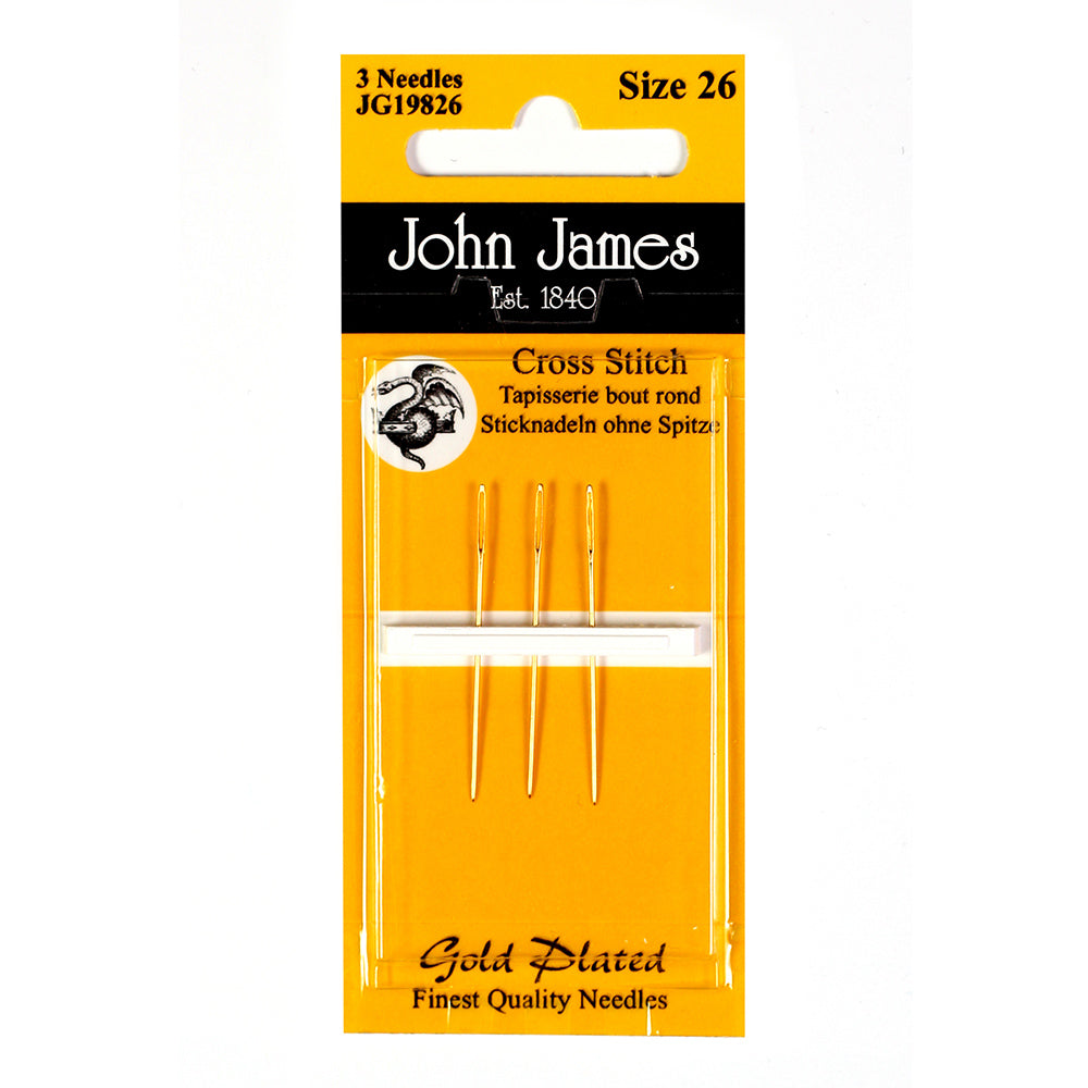 JG19824 Gold Cross Stitch size 24, set of 3