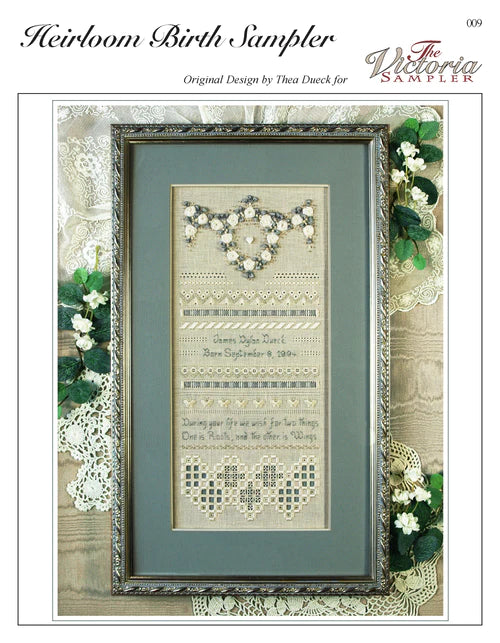 Heirloom Birth Sampler, The Victoria Sampler