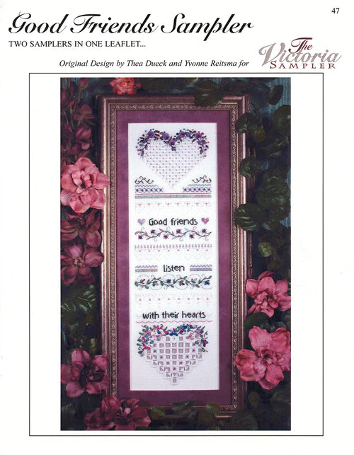 Good Friends Sampler-Two Samplers in One Leaflet...., The Victoria Sampler