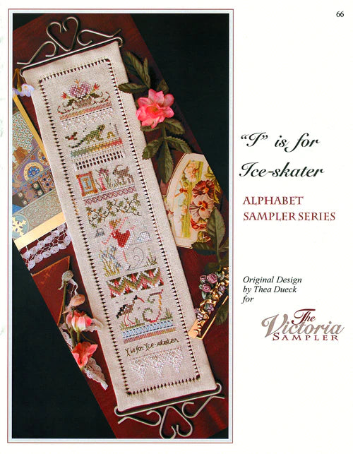 "I" is for Ice-skater Alphabet Sampler Series, The Victoria Sampler