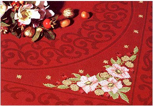 Arabesque Burgandy Damask PF166, Rico