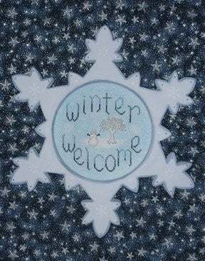 Winter Welcome with buttons, Waxing Moon Designs