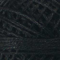 Black Dark #8113, 3 strand ball, Valdani