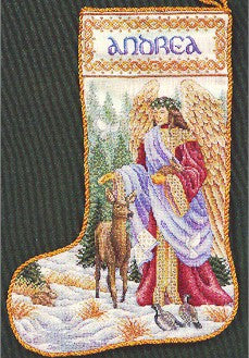 Woodland Angel Stocking, Teresa Wentzler