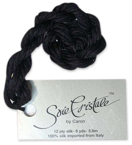 0020 Black, Soie Cristale, The Caron Collection