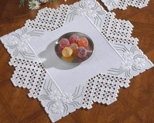 Hardanger Table Doily 10-5702, Permin