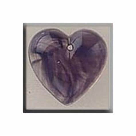 12099 Medium Heart Quartz Purple