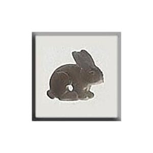 12192 Sitting Bunny - Matte Gray Brown