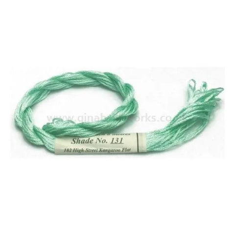 131 Aquamarine, Rajmahal Art Silk Floss