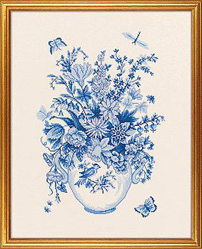 Blue Flowers, Eva Rosenstand