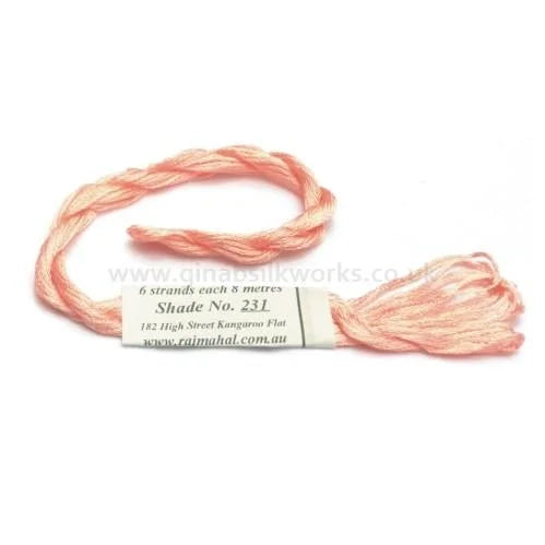 231 Apricot Cream, Rajmahal Art Silk Floss