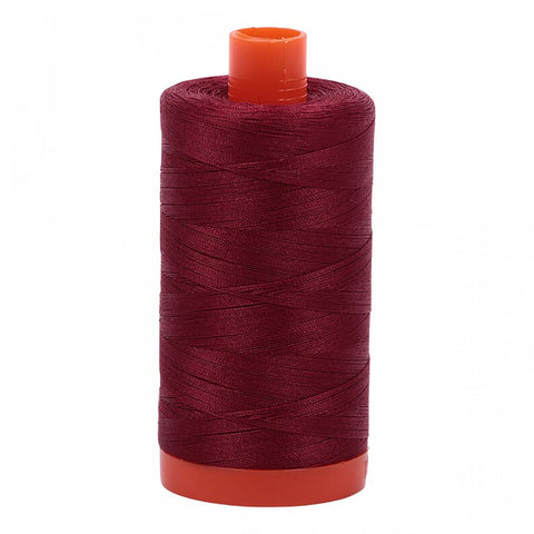 2460 Dark Carmine Red, 12 wt cotton, Aurifil