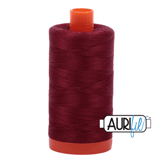 2460 Dark Carmine Red, 12 wt cotton, Aurifil