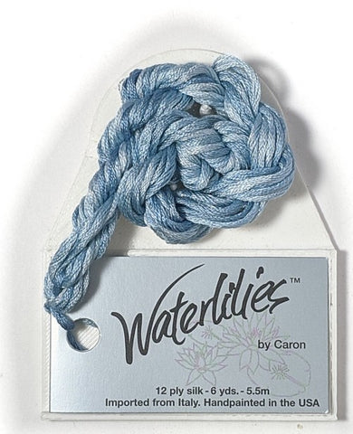 254 Porcelain Blue, Waterlilies