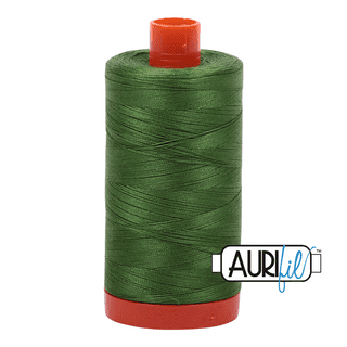 5018 Dark Grass Green, 12 wt cotton, Aurifil