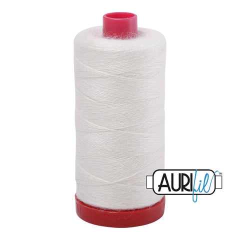 8021 Natural White, Lana Wool Thread 12 wt., Aurifil