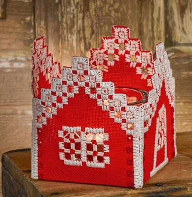 Hardanger House-Red Kit 96-9651, Permin