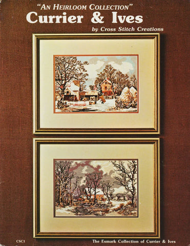 "An Heirloom Collection"-Currier & Ives Book 1, Cross Stitch Creations