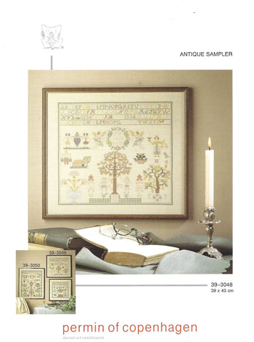 Antique Sampler 39-3048 Kit, Permin of Copenhagen