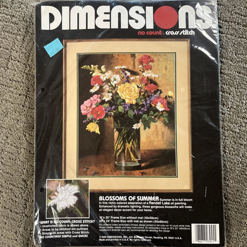 Blossoms of Summer, Dimensions
