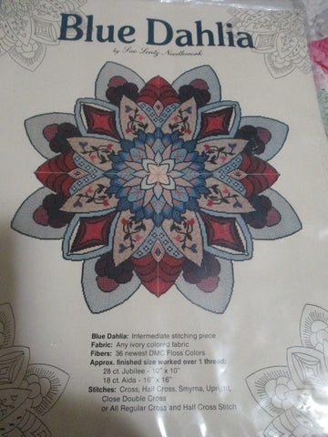 Blue Dahlia, Sue Lentz Needlework
