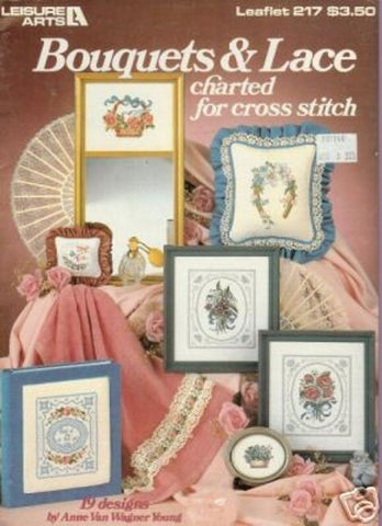 Bouquets & Lace Charted for Cross Stitch, Leisure Arts