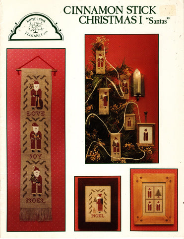 Cinnamon Stick Christmas I "Santas", Homespun Elegance