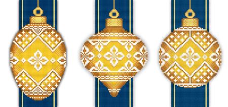 Yellow Faberge Christmas Ornaments-Collection 3, Solaria Gallery
