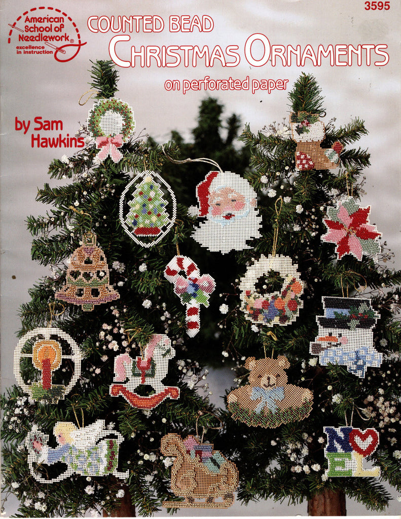 Counted Bead Christmas Ornaments, American School of Needlework