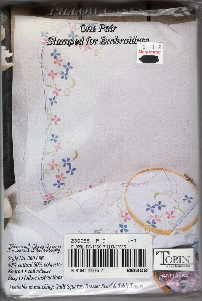 Floral Fantasy pillowcases, Tobin