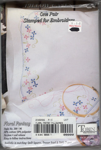 Floral Fantasy pillowcases, Tobin
