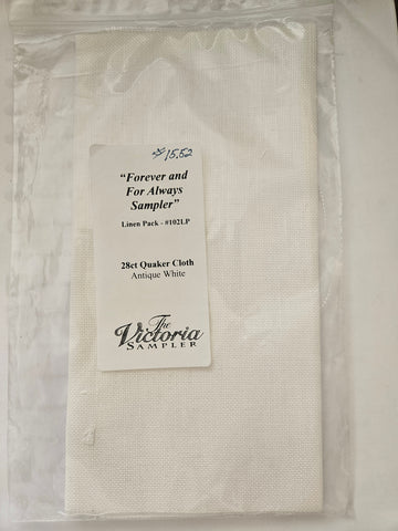 Forever and For Always Sampler, Linen Pack, The Victoria Sampler