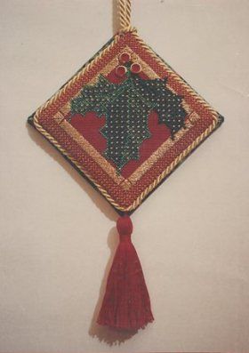 Gilded Holly Ornament-Tis the Season, Ruth Schmuff Designs