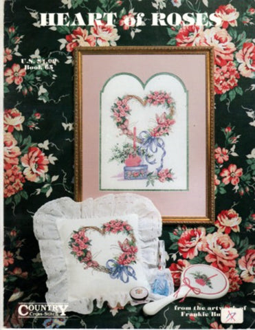 Heart of Roses, Country Cross-Stitch