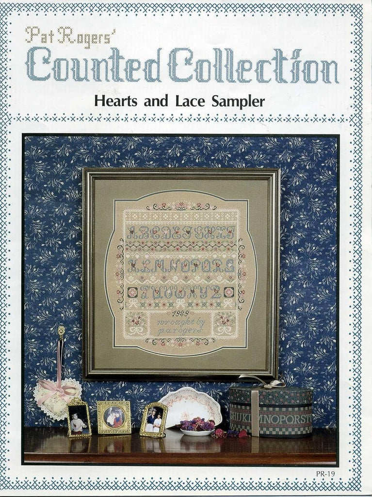 Hearts and Lace Sampler, Pat Rogers' Counted Collection