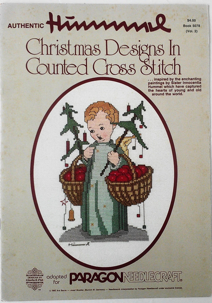 Hummel Designs Christmas Designs in Counted Cross Stitch Book 5078 Vol 2, Designs by Gloria & Pat