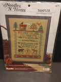 Lodge Sampler, Needles 'N Hoops-Bucilla