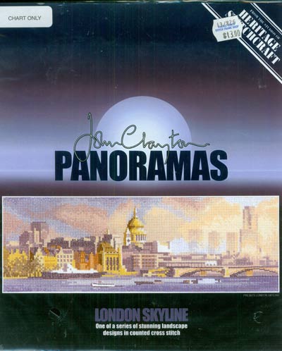 London Skyline, Panoramas by John Clayton, Heritage Stitchcraft
